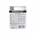 Элемент питания Ergolux LR6 Alkaline BL-2 АА алкалиновый, 2 шт, блистер