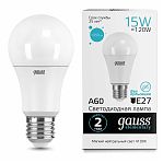 Лампа Gauss Elementary LED ЛОН Е27 15W 4100K 23225