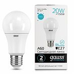 Лампа Gauss Elementary LED ЛОН Е27 20W 4100K 23229