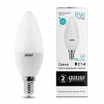 Лампа Gauss Elementary LED Е14 8W 4100K 33128