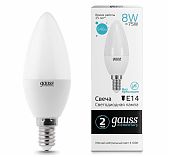 Лампа Gauss Elementary LED Е14 8W 4100K 33128