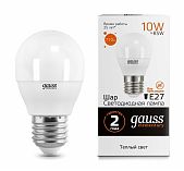 Лампа LED GAUSS Elementary Е27 10w 3000K
