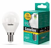Лампа светодиодная LED12-G45/830/E14 12Вт 3000К E27 Camelion