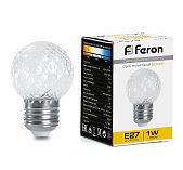 Лампа-строб Feron LB-377 G45 E27 1W 2700K
