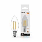 Лампа Gauss Filament Elementary Свеча 12W 730lm 2700К Е14