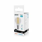Лампа Gauss Filament Elementary Шар 12W 750lm 4100К Е14