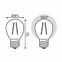 Лампа Gauss Filament Elementary Шар 12W 750lm 4100К Е27