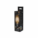 Лампа светодиодная Gauss Black Filament филаментная 9Вт свеча 2700К E14