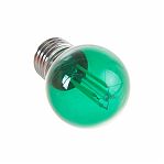 Лампа светодиодная Uniel LED-G45-5W/GREEN/E27 шар, 5 Вт, E27, зеленый свет