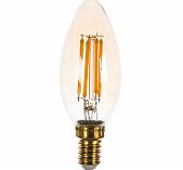 Лампа светодиодная Vintage Uniel LED-C35-5W/GOLDEN/E14 GLV21GO, золотистая
