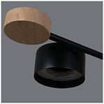 Люстра Reluce 003751-0.3-08 BK+WOOD GX53, 15 Вт, до 48 кв.м, черное дерево