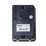 Звонок беспроводной Uniel UDB-016W-R1T1-38S-150M-BL-SL накладной, 38 мелодий, черный с серебристым
