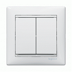 Выключатель Legrand 2-кл. белый СУ арт.774405