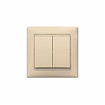 Выключатель Legrand 2-кл. крем СУ арт.774305