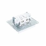 Переключатель Glossa 1кл с/у белый GSL000161