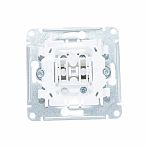 Переключатель Glossa 1кл с/у белый GSL000161