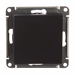 Переключатель AtlasDesign 1-клавишный проходной с подсветкой, карбон SchE ATN001061