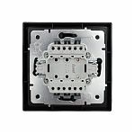 Выключатель Lezard Zima 704-4288-100QC встраиваемый, пластик, черный бархат