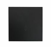 Выключатель проходной Lezard Zima 704-4288-105QC встраиваемый, черный бархат