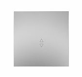 Выключатель проходной Lezard Zima 704-7488-105QC встраиваемый, серый матовый