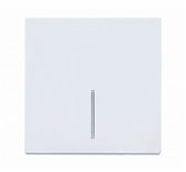 Выключатель с подсветкой Lezard Zima 704-0288-111QC, безвинтовой зажим, белый
