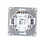 Выключатель двойной с подсветкой Systeme Electric AtlasDesign ATN000253 встраиваемый, бежевый