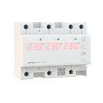 Реле напряжения Welrok D6-63 red, трехфазное, с красной индикацией