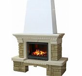 Каминная облицовка Гранд, 1450х1450х1180 мм, 435 кг, доломит, угловая