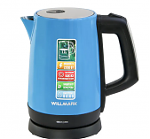 Чайник электрический WILLMARK WEK-1758S 1.7 л, 2.2 кВт, голубой