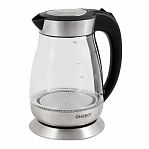 Чайник электрический Energy E-282 1.7 л 2.2 кВт, стекло, серебристый