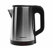 Чайник Ergolux ELX-KS08-C72, 1600 Вт, матово-черный с встроенным термометром
