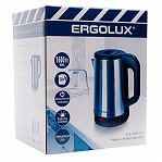 Чайник Ergolux ELX-KS08-C72, 1600 Вт, матово-черный с встроенным термометром