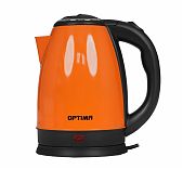 Чайник электрический Optima EK-1808SS 1.8 л, 1.8 кВт, сталь, оранжевый