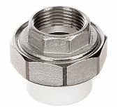Муфта полипропиленовая разъёмная 20х1/2" ВР белая