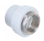Муфта комбинированная 40х1.1/2" ВР белая