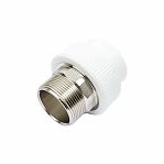 Муфта комбинированная 40х1.1/2" НР белая