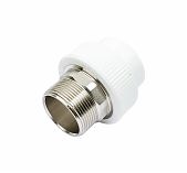 Муфта комбинированная 40х1.1/2" НР белая