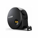 Рулетка Deli Home Series Black HT8519 5 м, 19 мм, эксклюзивный дизайн, корпус высококачественный софт-тач пластик