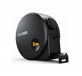 Рулетка Deli Home Series Black HT8519 5 м, 19 мм, эксклюзивный дизайн, корпус высококачественный софт-тач пластик