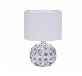 Светильник настольный Leek LE TL JULIE 02 WHITE GREY с абажуром, Е14, белый с серым