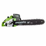 Пила цепная Greenworks GCS2046 электрическая, 2,0 кВт, 45 см