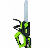 Пила аккумуляторная Kross 21V-12 Green, бесщеточный двигатель, 2 акк. х 6,0Ah+з.у.