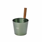 Набор аксессуаров для бани 212F OXY-M Dark Green-4, ушат 5 л, черпак 0.2 л, термогигрометр, песочные часы