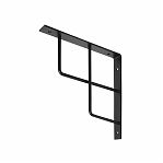Кронштейн Домарт Window для полок, сталь, чёрный, 150х150 мм