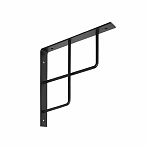 Кронштейн Домарт Window для полок, сталь, чёрный, 150х150 мм