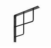Кронштейн Домарт Window для полок, сталь, чёрный, 150х150 мм