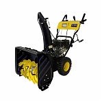 Снегоуборщик бензиновый Huter SGC 4100LX, двухступенчатый, металлический шнек, 5150 Вт