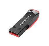 Флеш накопитель USB Borofone BUD2, USB 2.0, 16GB, черный с красным