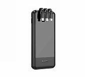 Аккумулятор внешний Hoco J114 10000 mAh с индикатором заряда, черный
