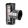 Тройник для дымохода Ferrum d 200 мм, угол 90 гр., сталь 0.5 мм, одностенный